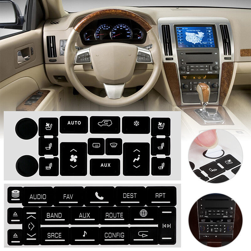 Climate Control Radio Button Repair Decal Sticker For 2007-14 for Cadillac for Escalade