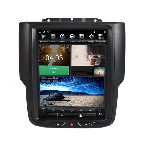 Android Navigation Car Gps Stereo for Tesla Style for Dodge for Ram 1500 2500 2013-19 US