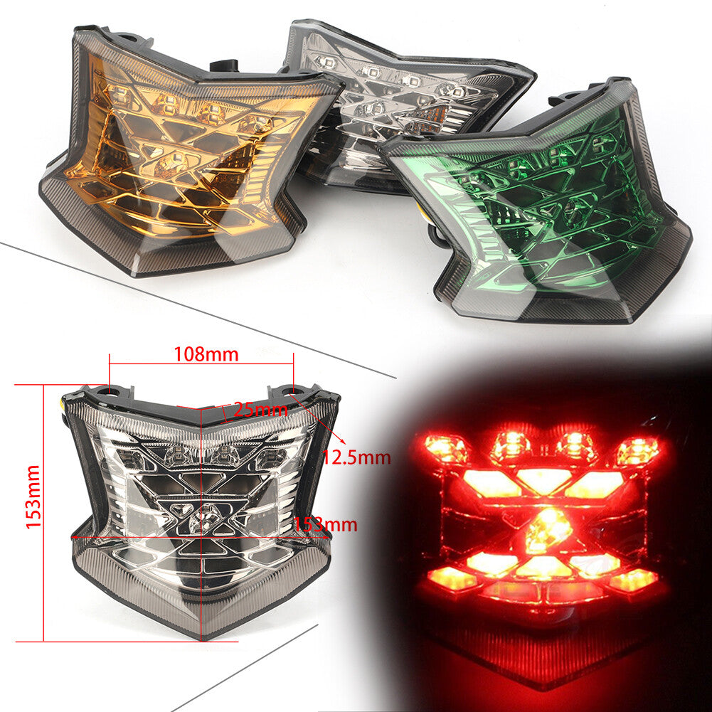LED Integrated Tail Turn Signals Light Fit for Kawasaki Z650 Z900 ABS 17-23
