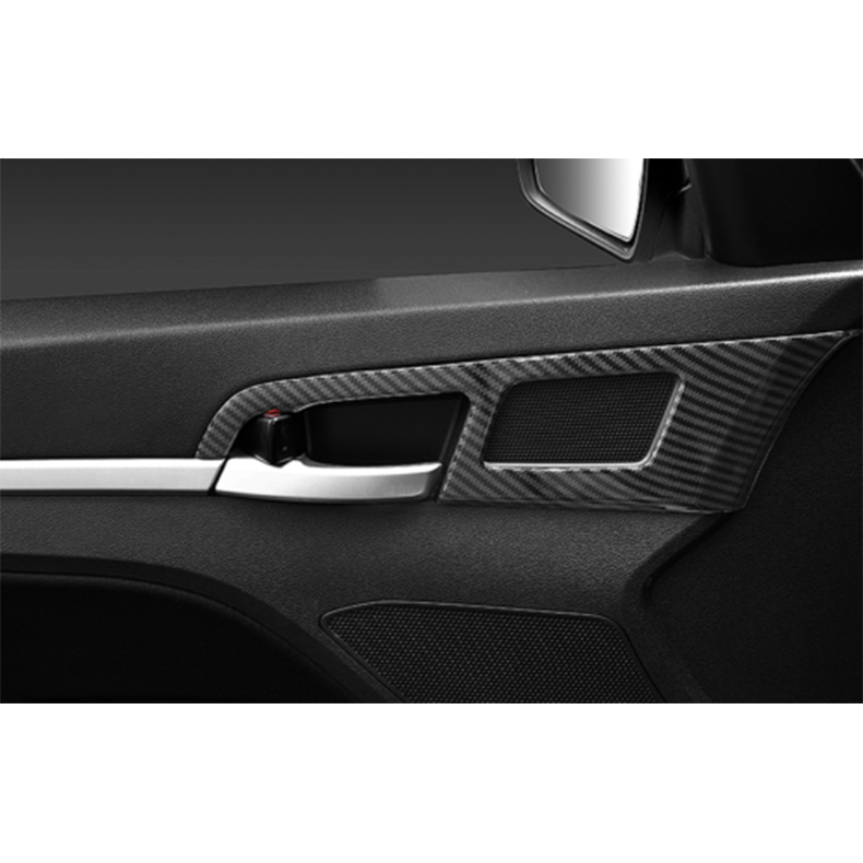 for Hyundai for Elantra 2017-2020 Carbon Fiber Door Handle Bowl molding Cover Trim