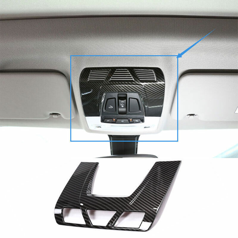 for BMW X1 F48 2016-2022 ABS Carbon Fiber Front Reading Light Lamp Frame Trim 1P