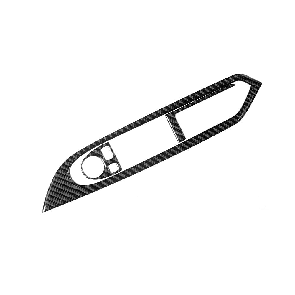 3Pcs Carbon Fiber Driver Window Switch Cover Trim for BMW 6 Series F12 F13 RHD