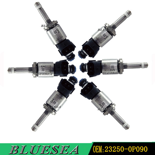 OEM GDI Fuel Injectors 23250-0P090 for Toyota Highlander for Sienna Tacoma 3.5L 6PC