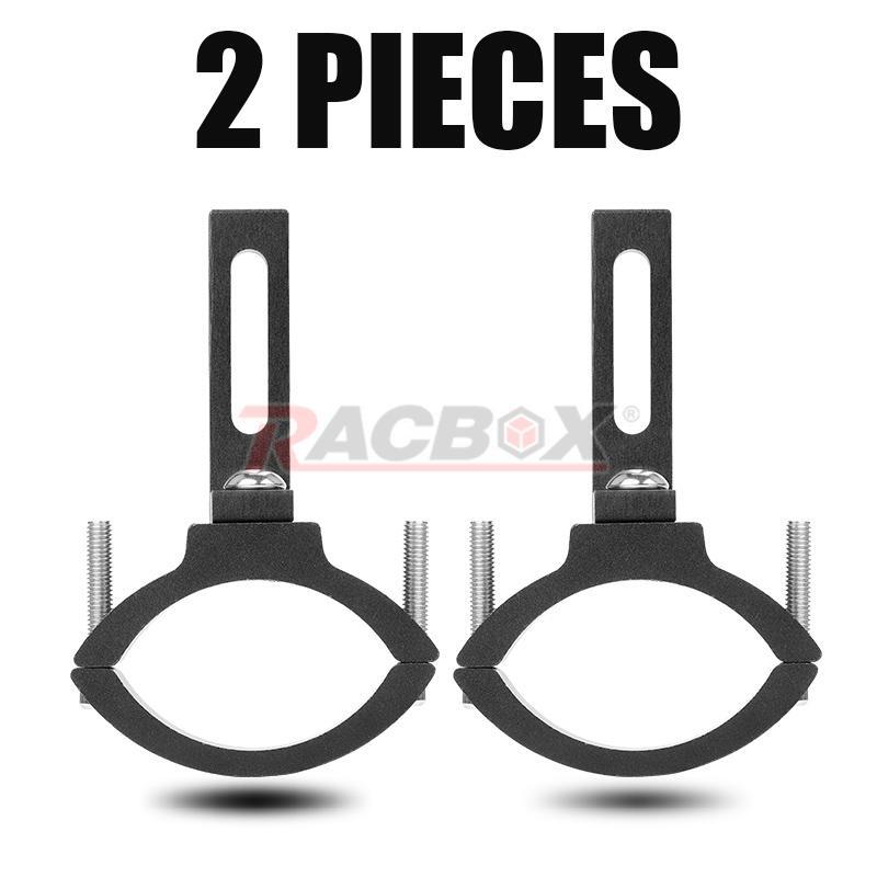 2pcs Motorcycle Headlight Mount Bracket Spot Fog Holder 36-60mm Fork Mount Clamp