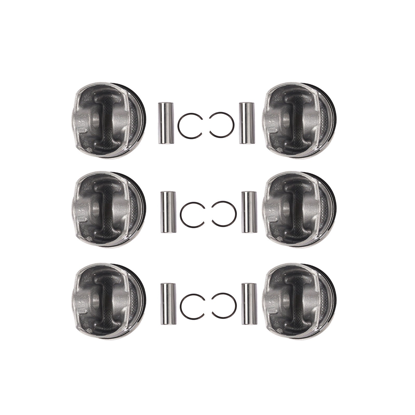 6x Pistons Rings Set for Audi Q7 for VW for Passat Touareg CC VR6 3.6L Engine 03H198151B