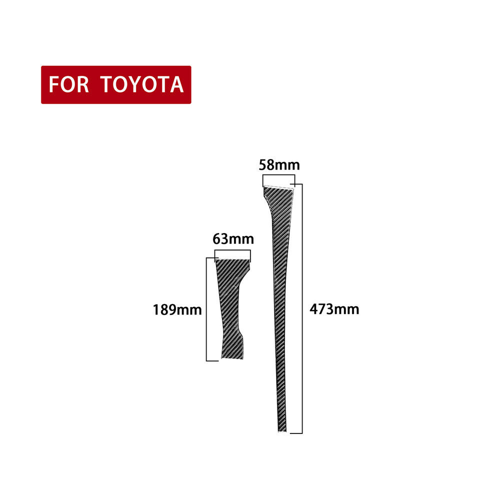 Soft Carbon Fiber Central Control Gear Shift Side Trim for T@yota Tundr@ 2014-21