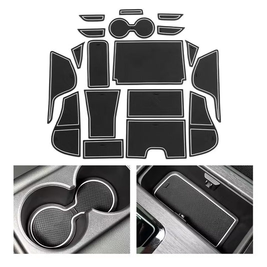 Anti-Slip Gate Slot Mat for Nissan ARIYA 2022 2023 Car Door Groove Pad White