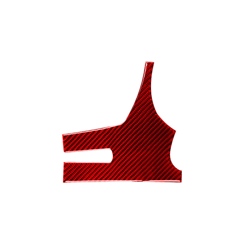 Red Carbon Fiber Headlight Adjusts Panel Trim Cover for Nissan Rogue 2014-2016