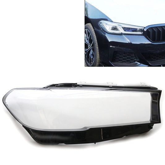 Car Headlight Lens Cover Fit for BMW 5 Series G30 520i 530i 540i 550i 2019-22 Right