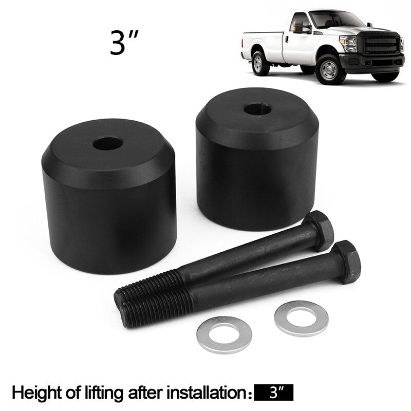 3 Front Leveling Lift Kit for 2005-2023 for Ford F250 F350 SUPER DUTY 4WD Black