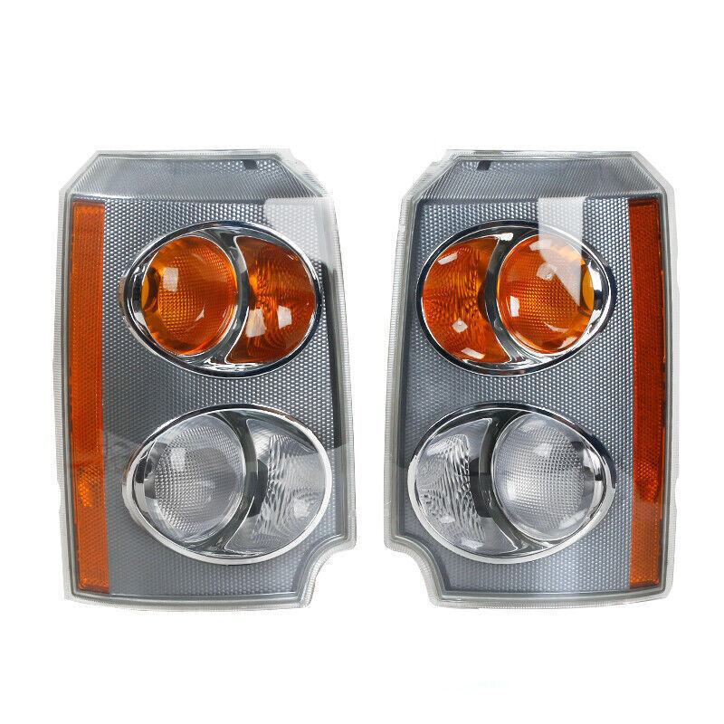 Pair for 2003-05 for Land Rover for Range Rover L322: Front corner lights and turn signals