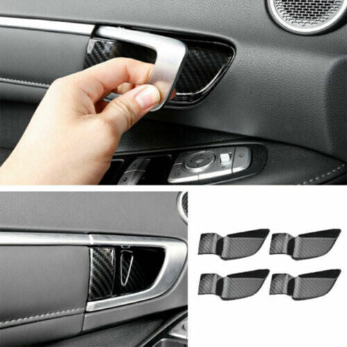 for Hyundai Sonata 2020-2023 Carbon Fiber ABS Inner Door Bowl Cover Trims