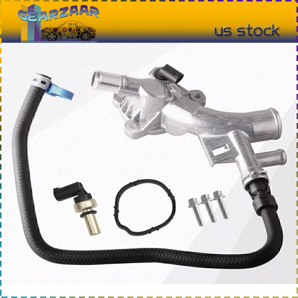 Engine Coolant Water Outlet w/Hose for 12-20 for Chevy Trax Sonic 2011-16 for Cruze