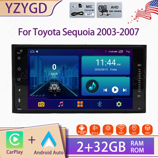 for Toyota Sequoia 2003-2007 Android Auto Carplay Car Stereo Radio Screen GPS BT