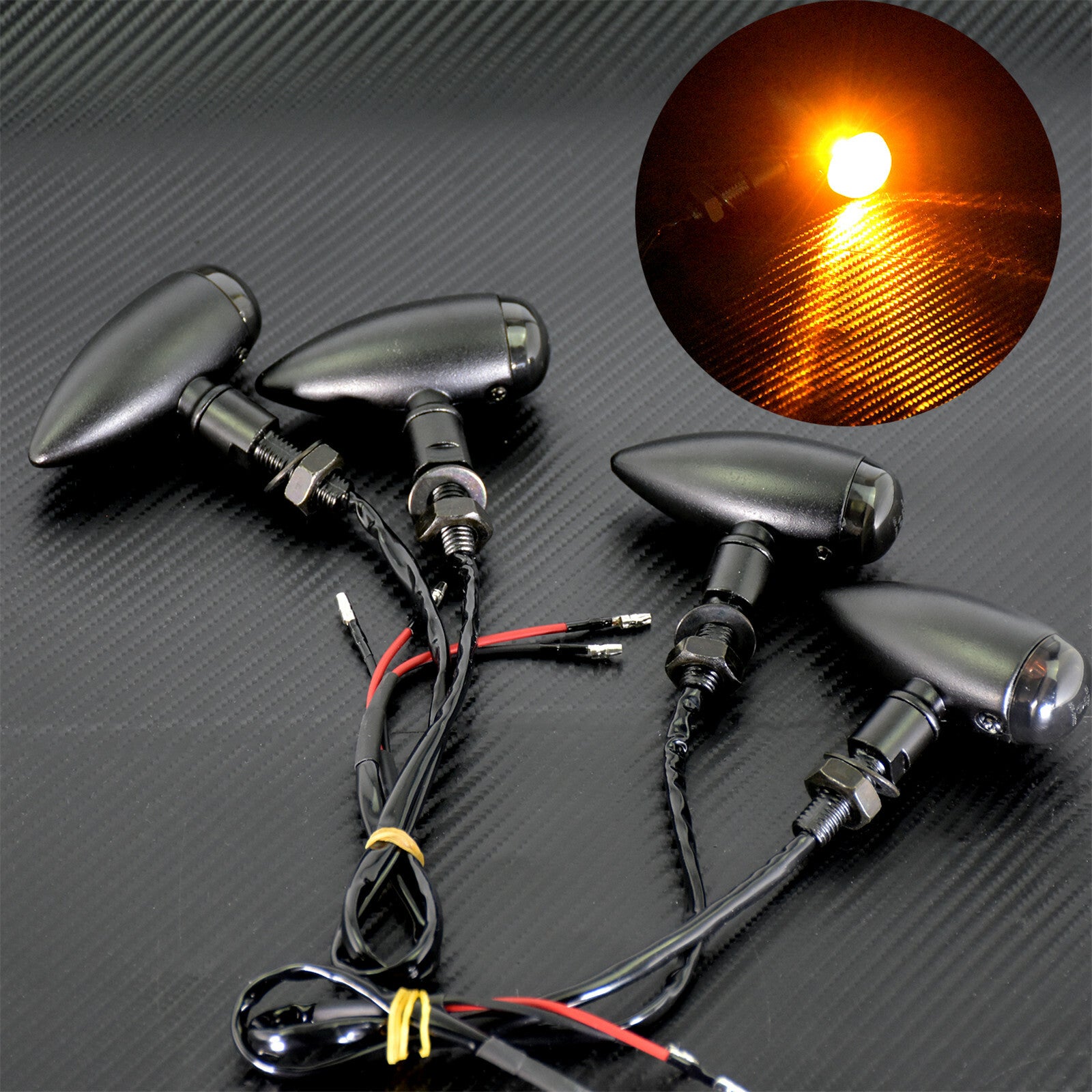 4X Turn Signal Indicator Flasher Light Fit For Sportster for Harley Bobber Chopper