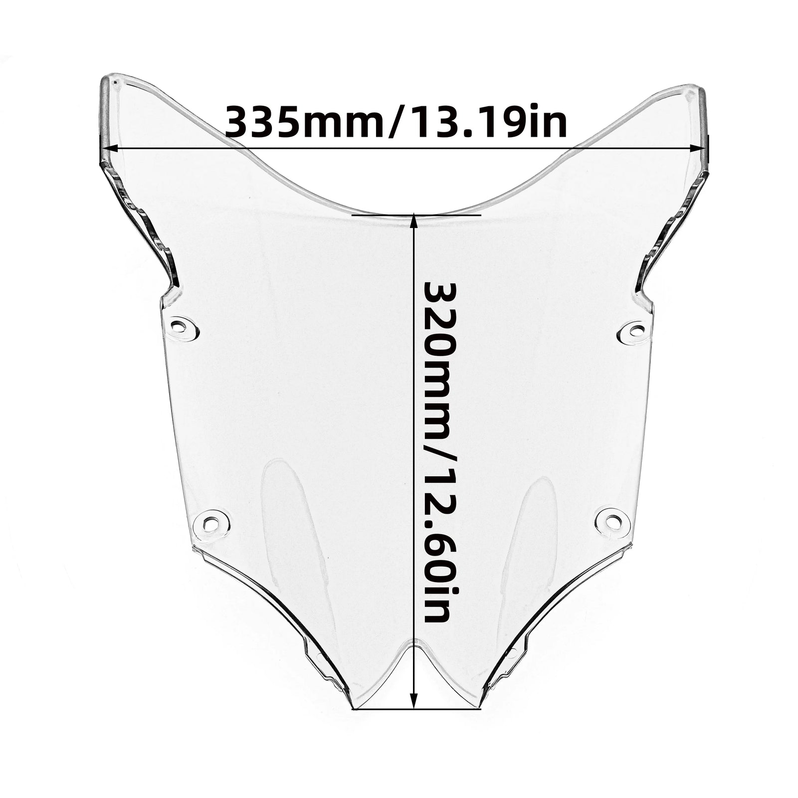 Wind screen shield Deflector Windshield Windscreen for Yamaha YZF R6 2008-2016
