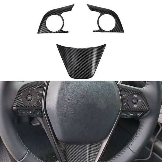 Steering Wheel Cover Trim for Toyota 18-23 for Camry ,19-23 for Avalon , Carbon Fiber