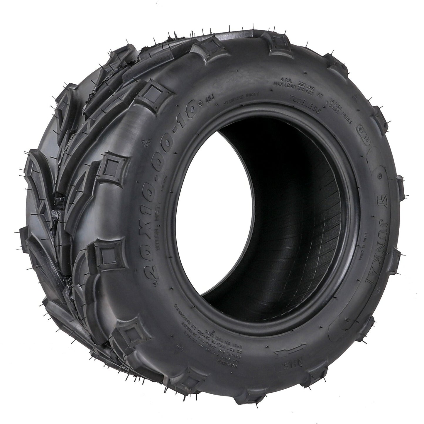 20x10.00-10 tubeless tires suitable for Yamaha Taodao all-terrain vehicles (UTVs), four-wheel go-karts, and off-road vehicles.