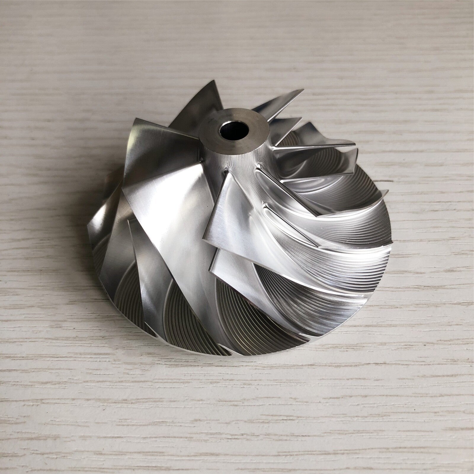 HX40 60.03/85.98 mm 7+7 Blade Turbine Milling/Blank Compressor Wheel