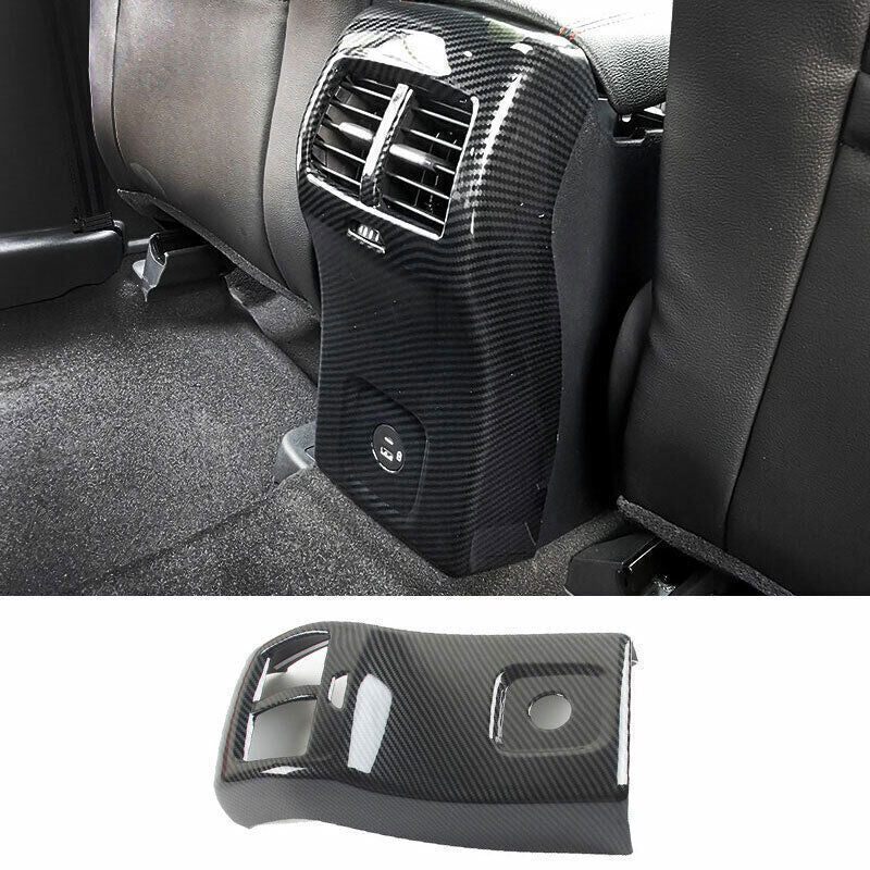 1PCS Carbon Fiber Rear Air Outlet Vent Panel Cover Trim for Ford Escape 2020-22