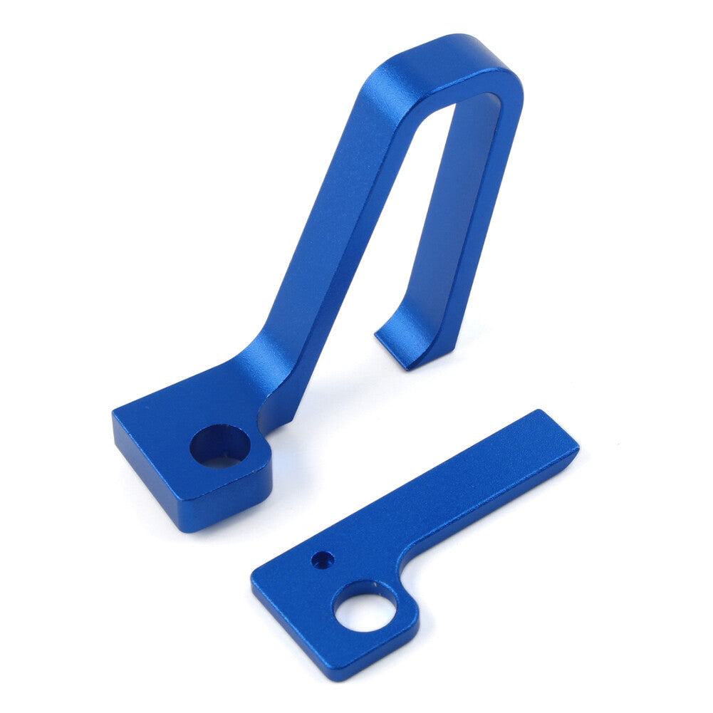 Blue CNC Brake Line Hose Clamp Cable Guide for Yamaha YZ125/250 2004-20 YZ250X