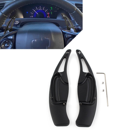 Steering Wheel Shift Paddle Shifter Extension Black Fit for Honda for Civic 9th 2012-15