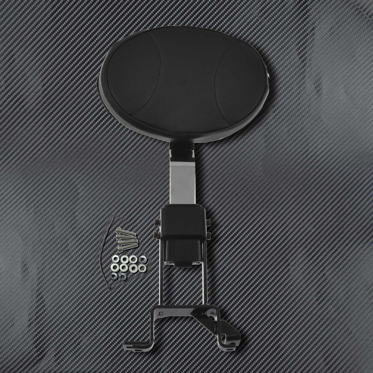 Adjustable Drive Backrest w/ Mounting Kit Chrome Handle Fit For Indian '14-18