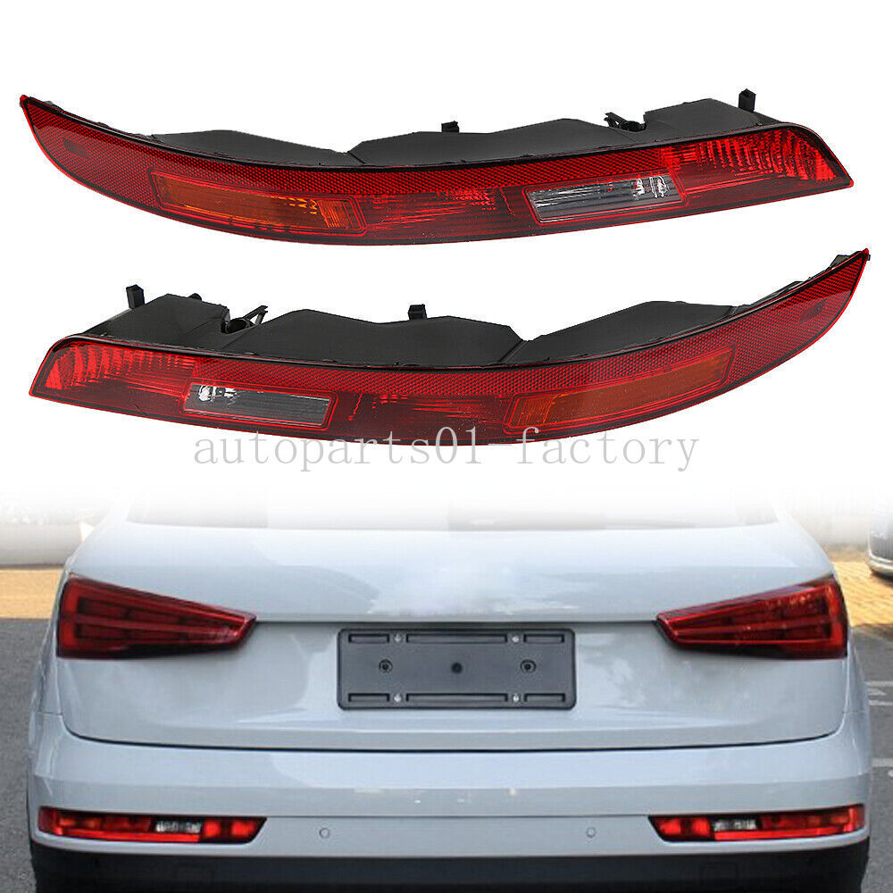 1Pair Rear Lower Left+Right Bumper Tail Stop Light For 2016-2019 for AUDI Q3