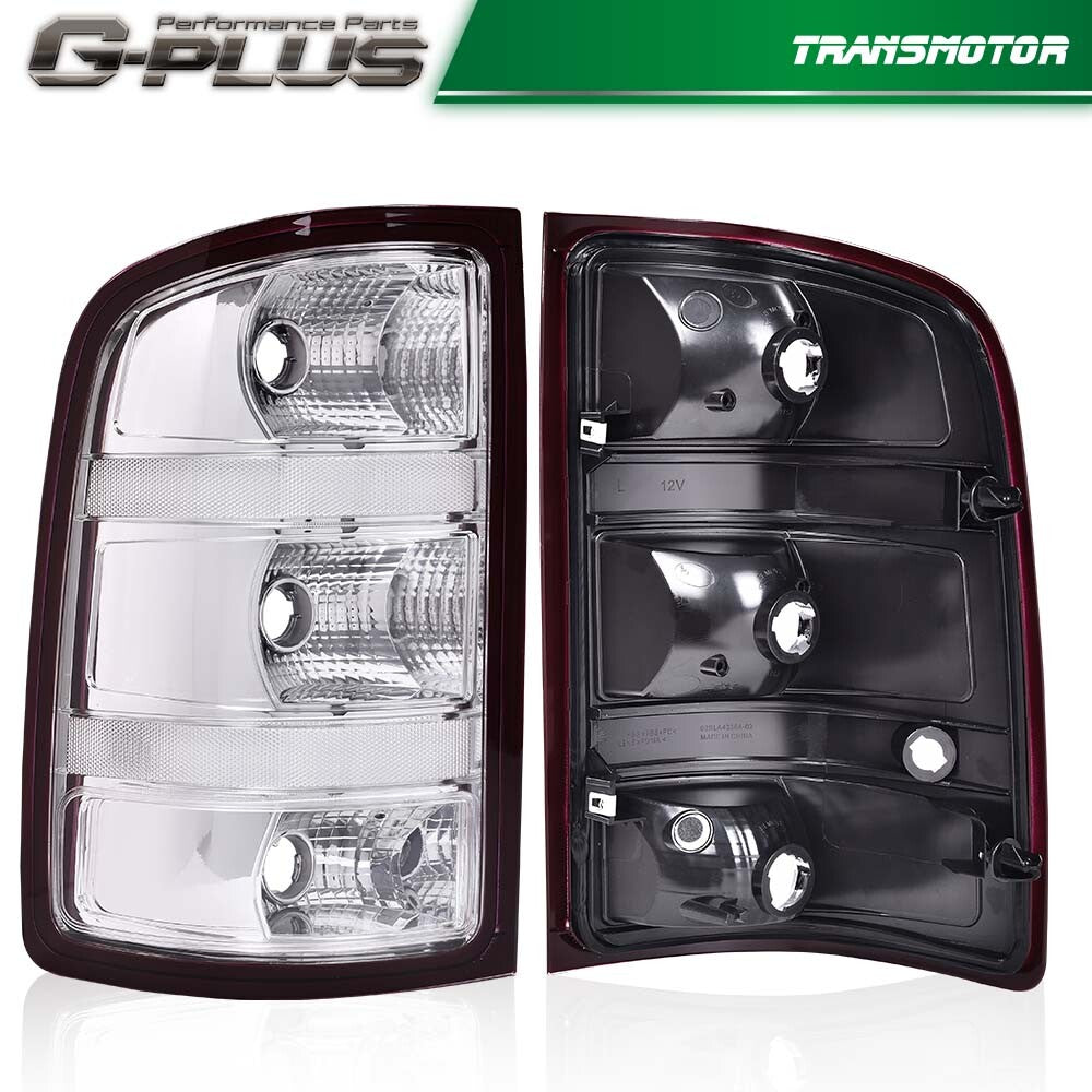 new taillights with bulbs, suitable for 2007-2014 for Chevrolet Silverado pickups.