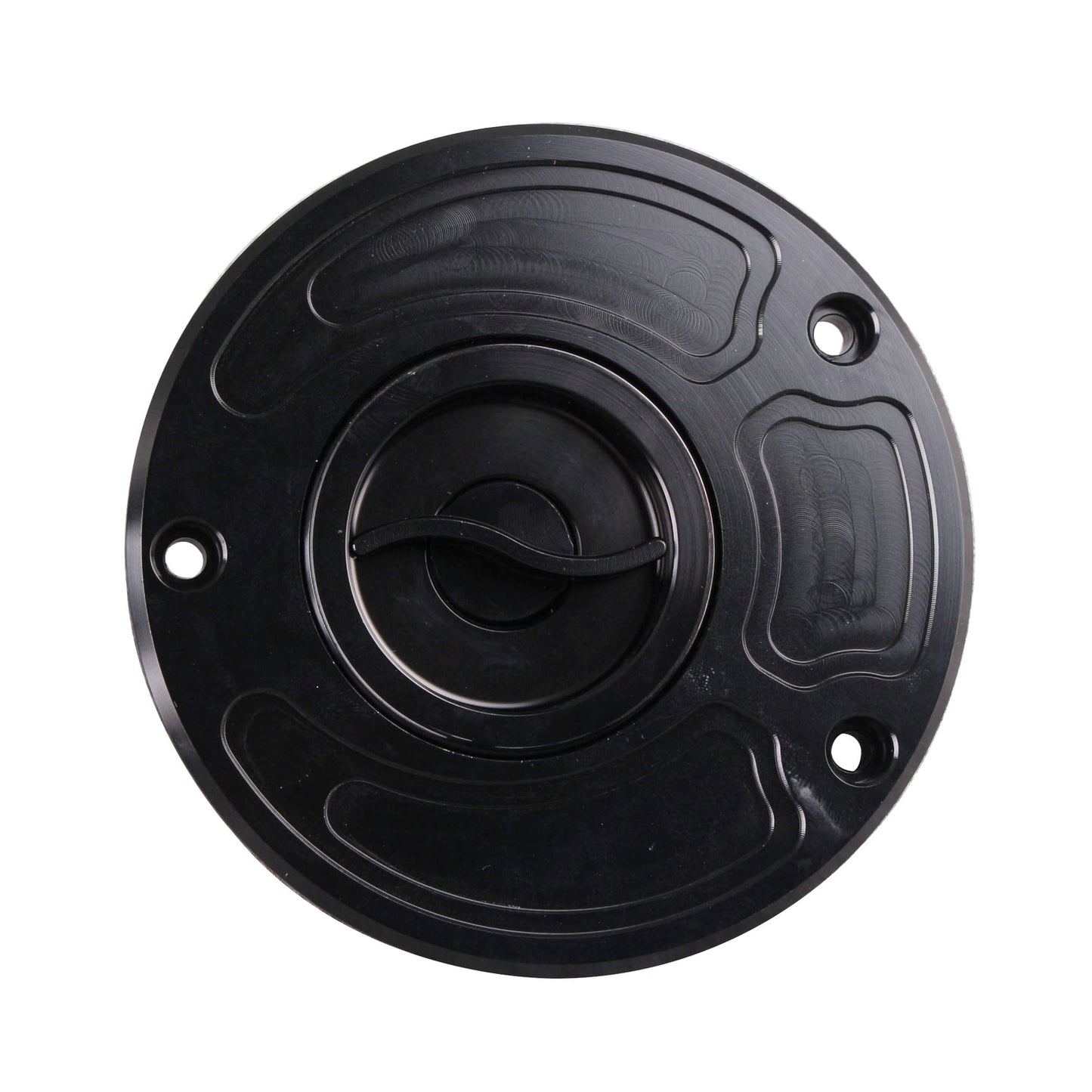 CNC Fuel Gas Tank Cap Cover for Kawasaki 2003-2006 Z1000 2002-2005 ZZR1200 Black
