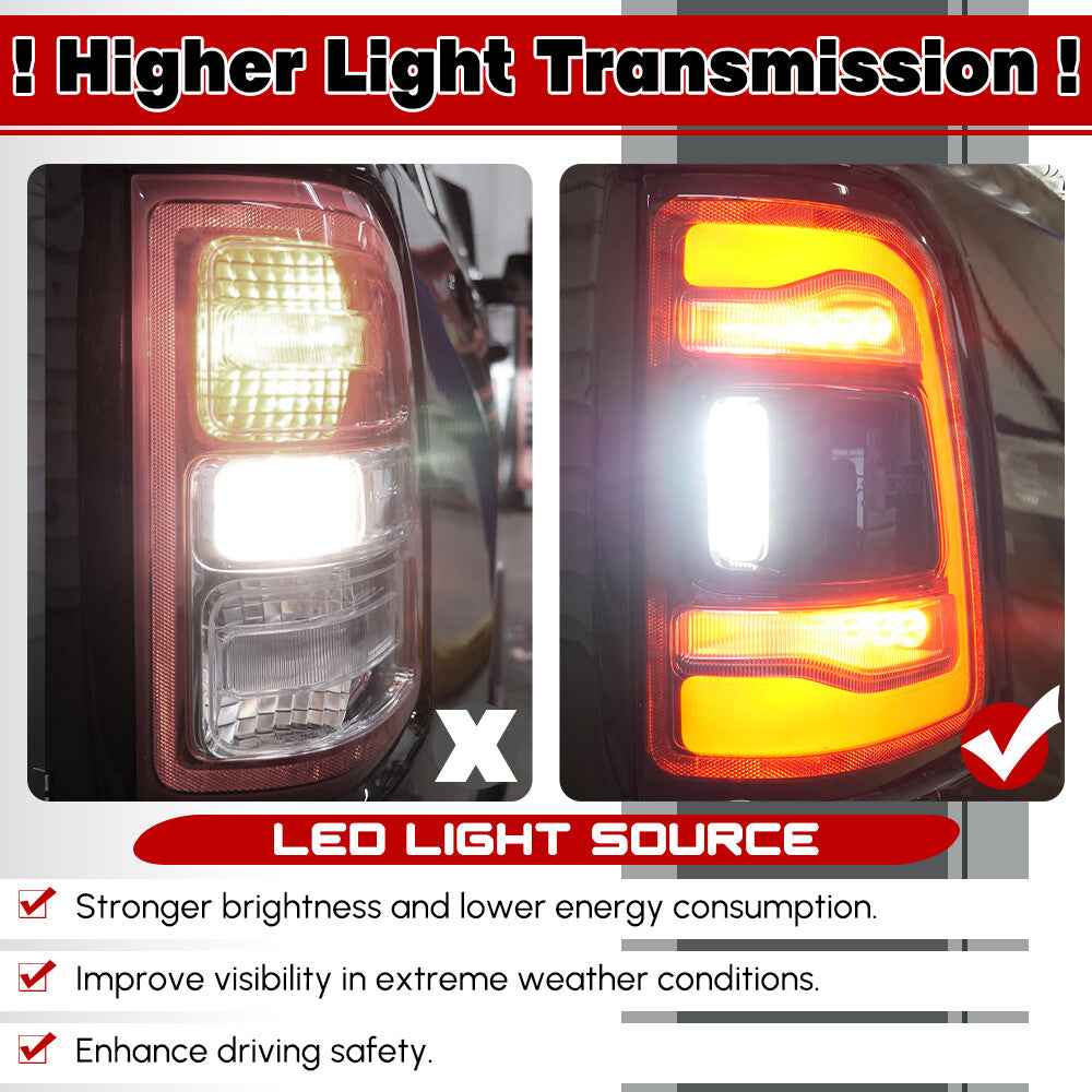 68262530AD Tail Lights LED Lamp W/ Blind Spot for Dodge for Ram 1500 2019-2023