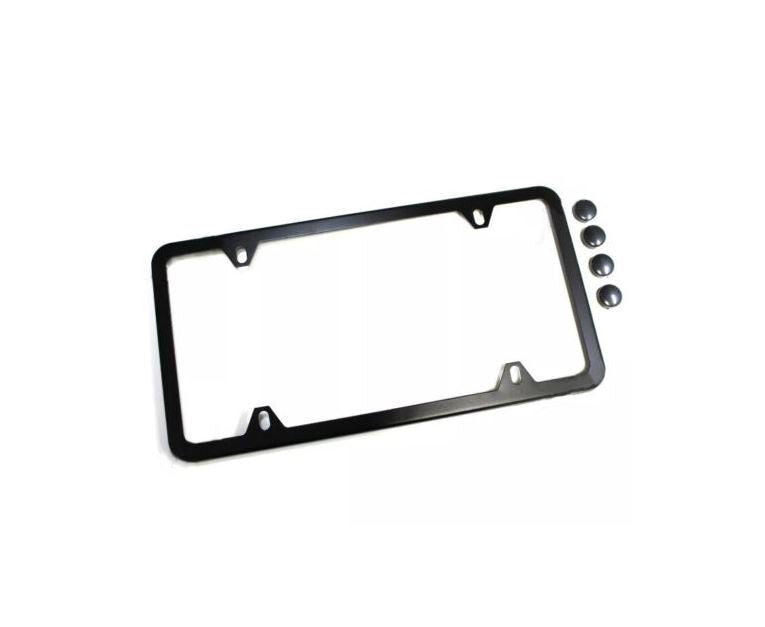 1 piece car license plate frame cover cap, trunk 4-hole black, suitable  for ford  .