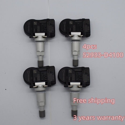 Four sets of 52933-D4100 tire pressure monitoring sensors are suitable for Hyundai and for Kia TPMS sensors.