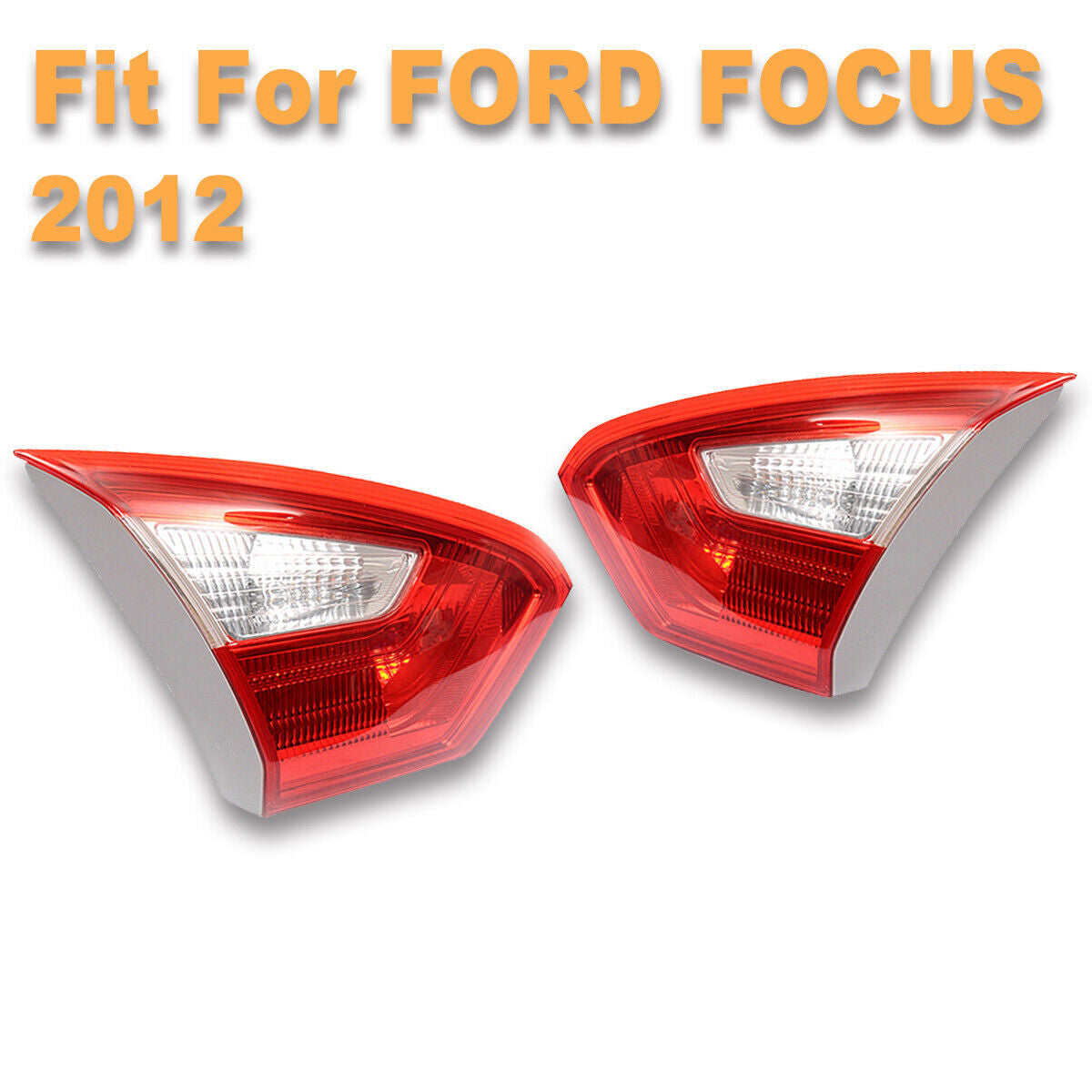 1Pair Rear Tail lights Inner Tail Rear Lamps Fit for Ford Focus 2012-2014 Sedan