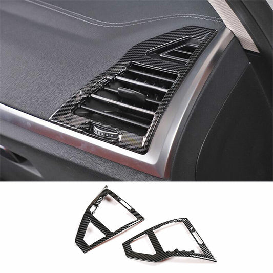 2PCS ABS Carbon Fiber Air Vent Cover Fit for BMW X3 Ix3 2022-2023