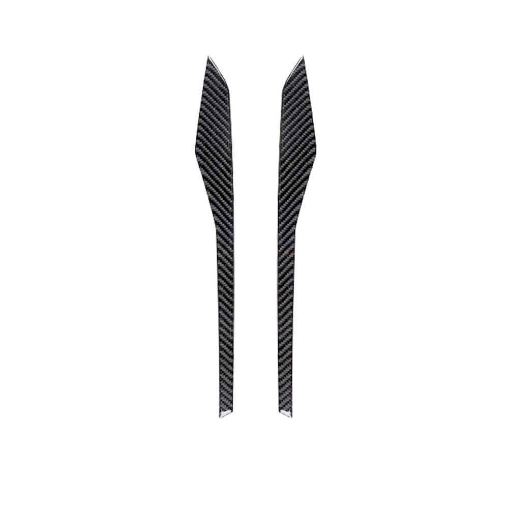2Pcs Carbon Fiber Center Console Side Trim Strip Panel for Ford Explorer 2011-14