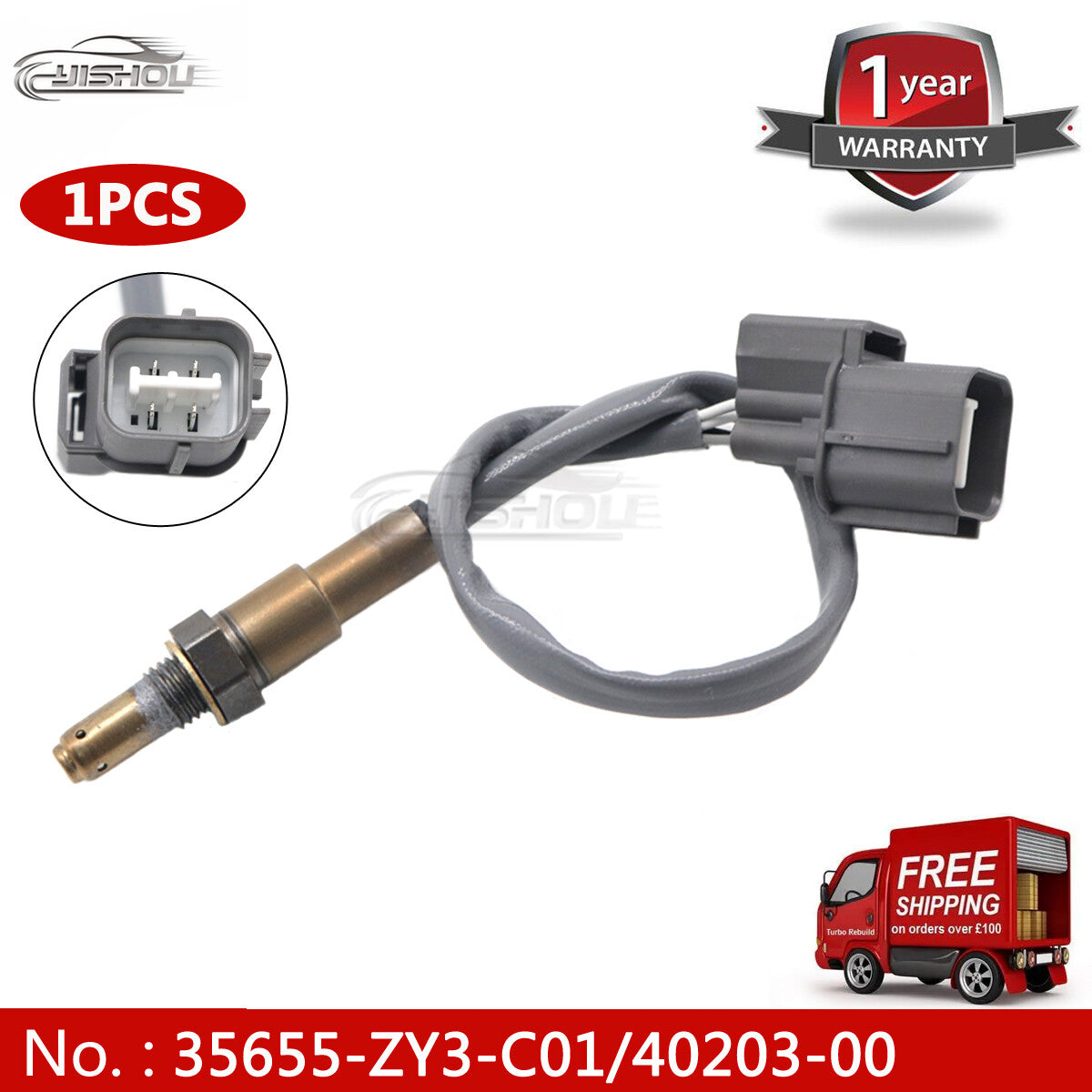 35655-ZY3-C01 new Oxygen Sensor Suitable for Honda Outboard Motors BF175, BF200, BF225, BF250, BF40