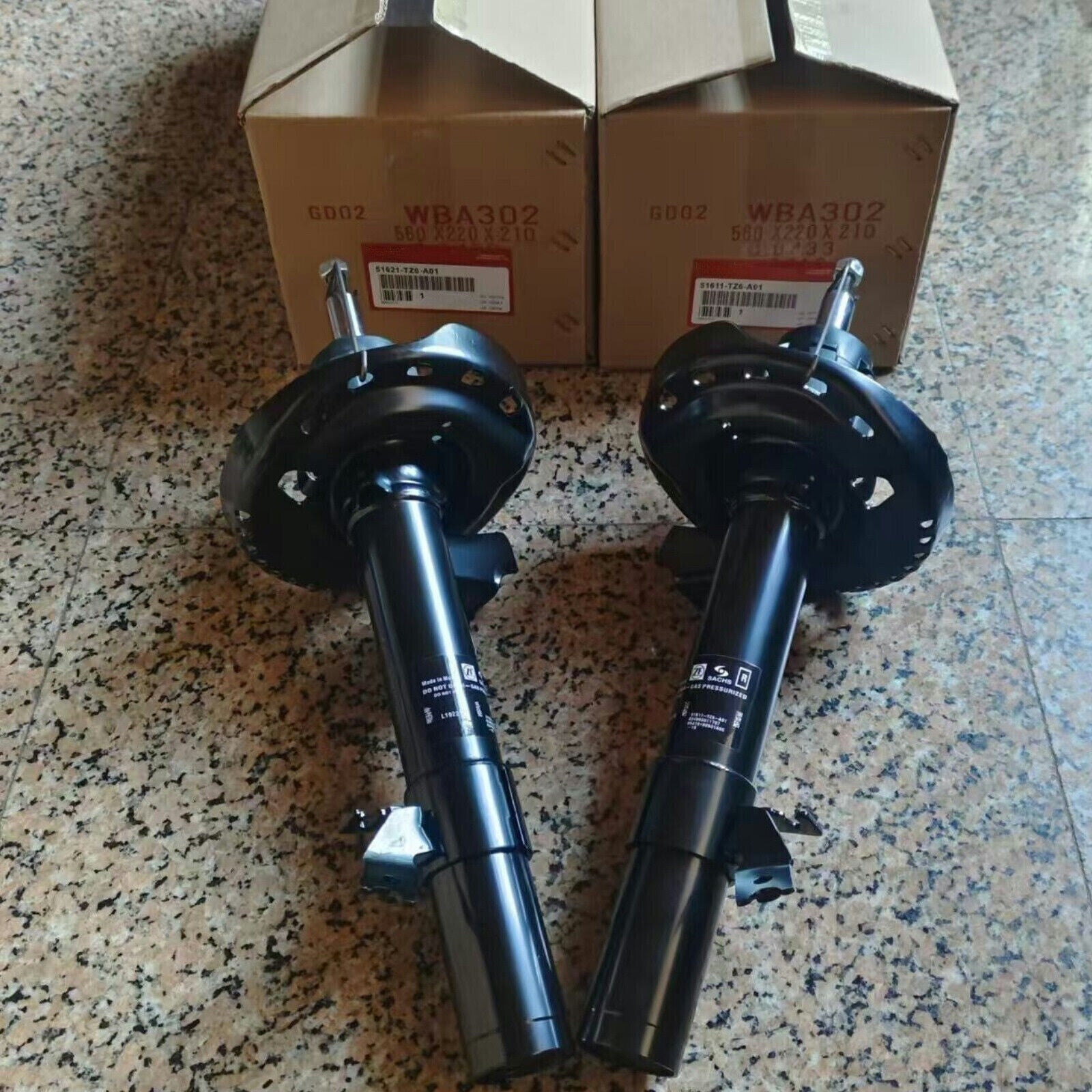 Front shock absorbers 51611-TZ6-A01 51621-TZ6-A01 dual, suitable for 14-20 for Acura MDX.