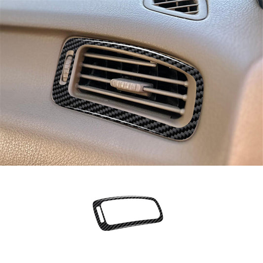Carbon Fiber Passenger Vent Outlet Cover Trim for Honda for Civic 1992-1995 2DR