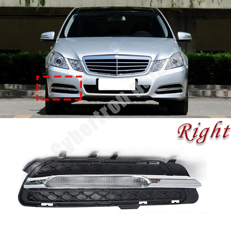 Right LED daytime running light fog lamp for Mercedes-Benz W212 E250 2009-13
