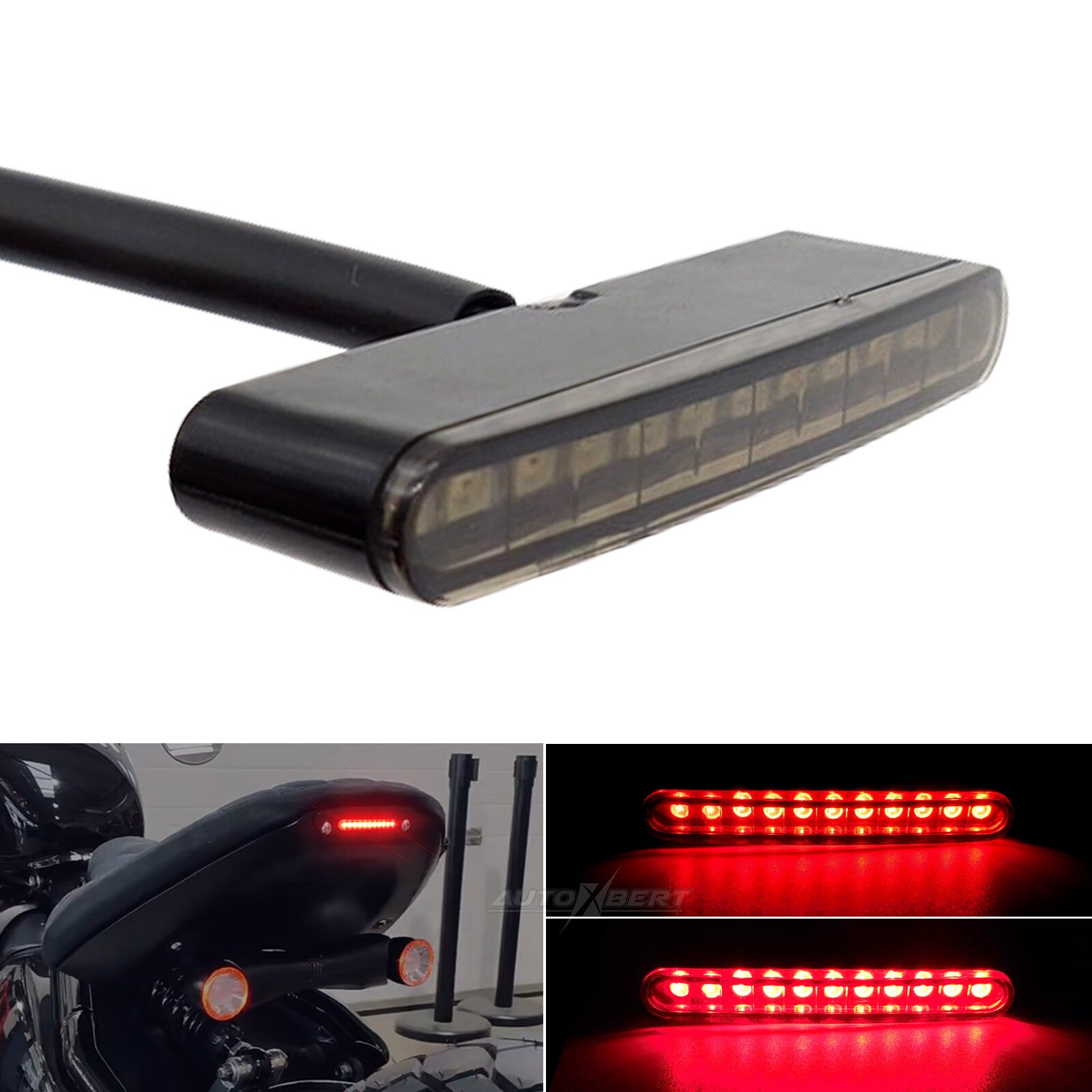 Universal for Mini Motorcycle Bike 11LED Red Tail Rear Stop Brake Light Running Lamp