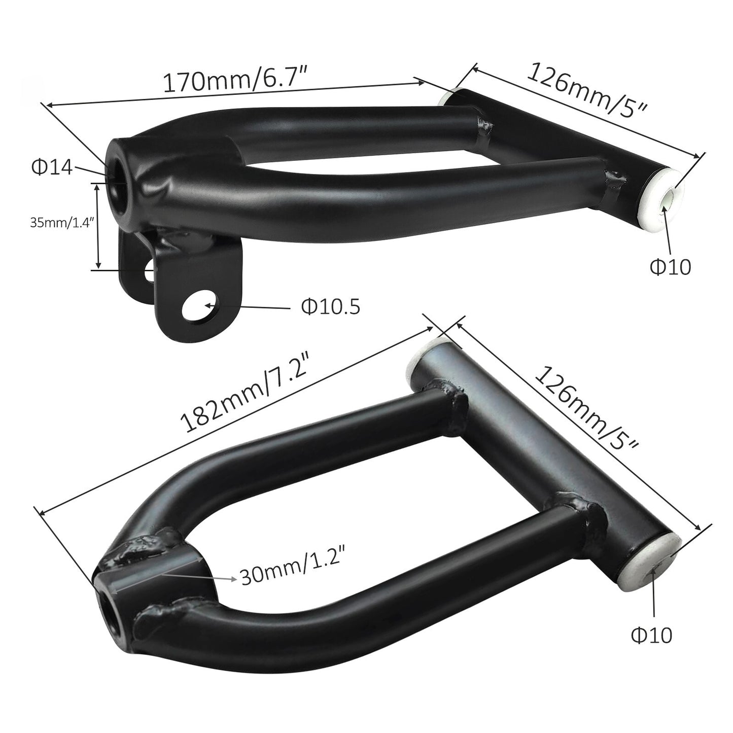 Go-kart upper control arm front suspension shock absorber wheels all-terrain vehicle for golf cart