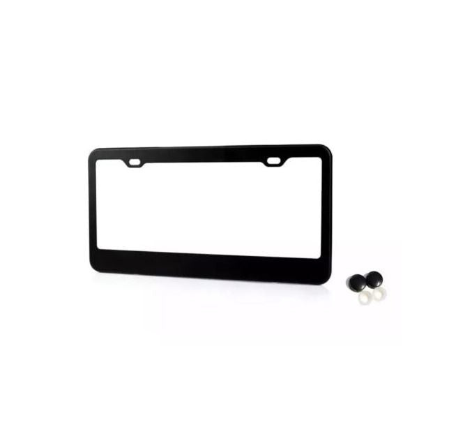 Bonnet rear trunk boot in matte black for Chevrolet - Car license plate frame cap