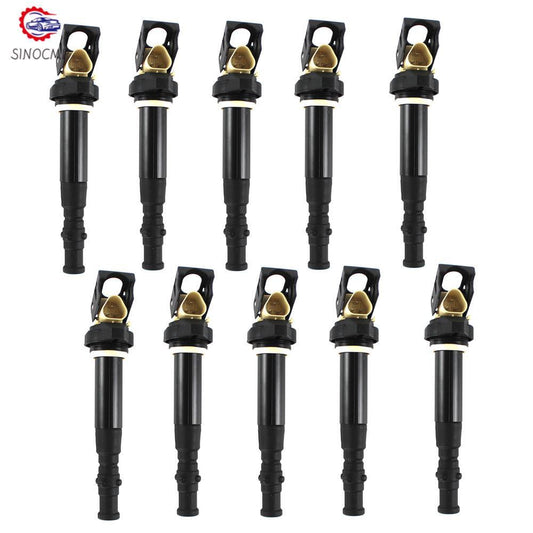 Set of 10 Ignition Coils For 12137841556 for BMW M5 Sedan M6 Coupe E60 E63 E64 S85