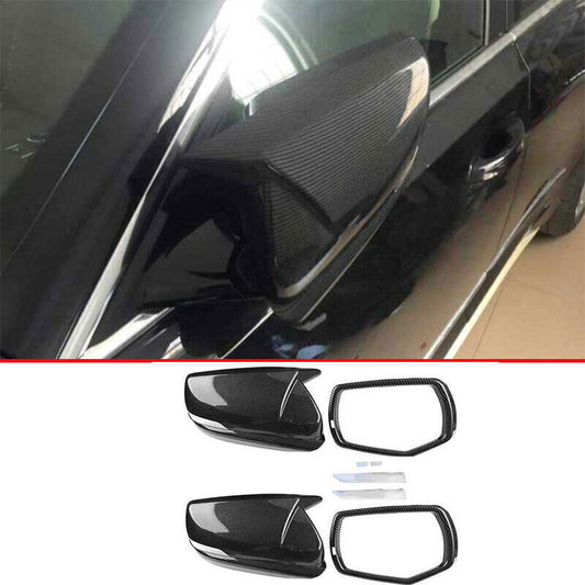 Carbon Fiber Oxhorns Exterior Rear View Mirror Covers for Cadillac CT5 2020-2022