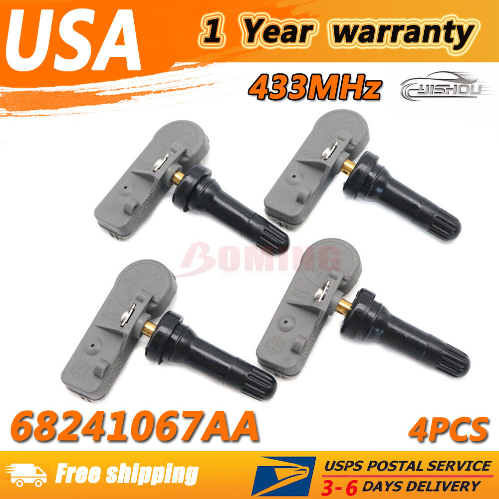 4PCS New TPMS Tire Pressure Sensor 68406537AA 68241067AA for Jeep for Chrysler for Dodge