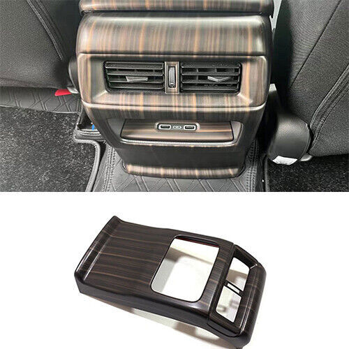 ABS Rear Air Outlet Vent Panel Wood Grain Cover Trim for Honda CRV CR-V 2023-24