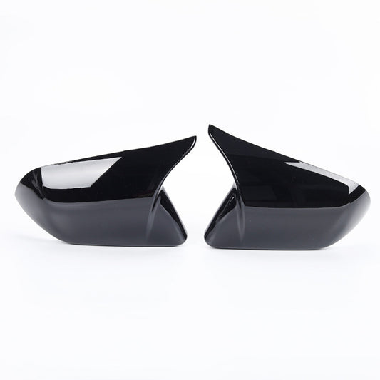 Rearview Wing Mirror Cover Cap For 2015-2022 for Ford for Mustang Horn Gloss Black L+R