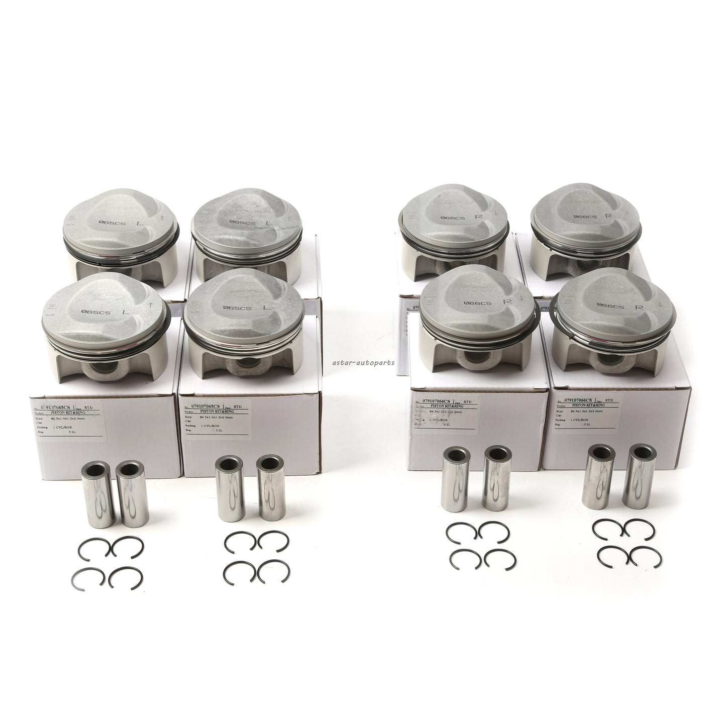 Piston Ring Assembly Kit Fit for Audi RS5 Coupe/Sportback 07L107065AC 077198151M