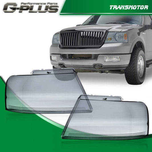 Replacement lens for 2004-2008 F150 for Lincoln Mark LT smoke headlights